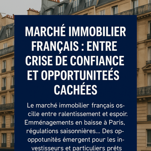 Marché Immobilier Français : Entre Crise de Confiance et Opportunités Cachées